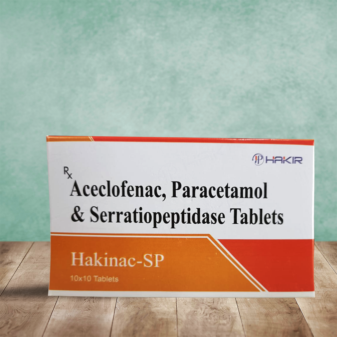 Aceclofenac, Paracetamol & Serratiopeptidase Tablets